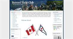 Desktop Screenshot of burrardyachtclub.com